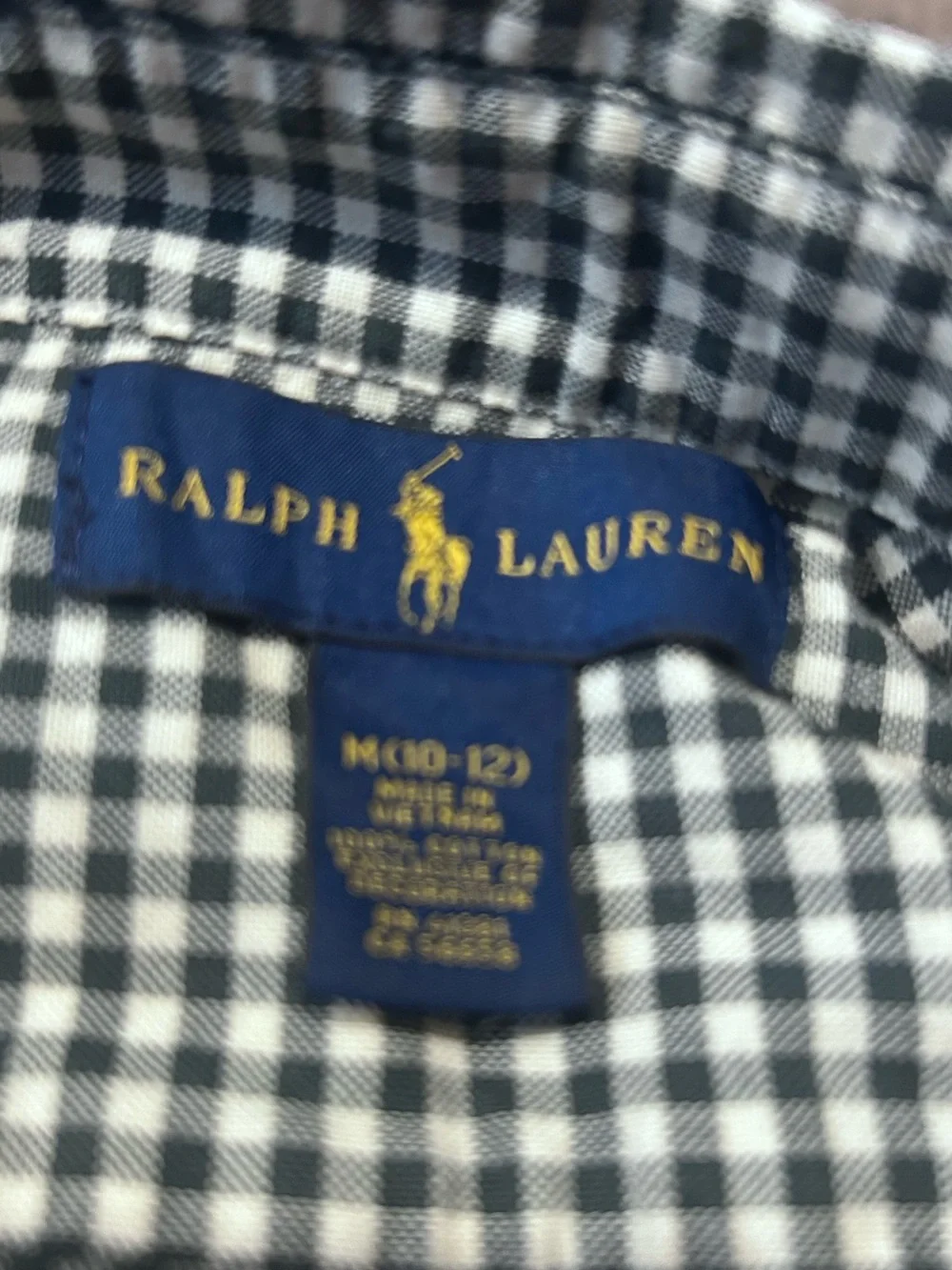 Ralph Lauren lMedium Long Sleeve Button-Up Shirt Olive Green Cotton Classi
